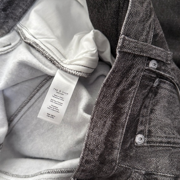 Rag & Bone Miramar Fleece Terry Sofie Wide Leg Sweatpants Jeans Charlize 28 NWOT - Picture 9 of 9